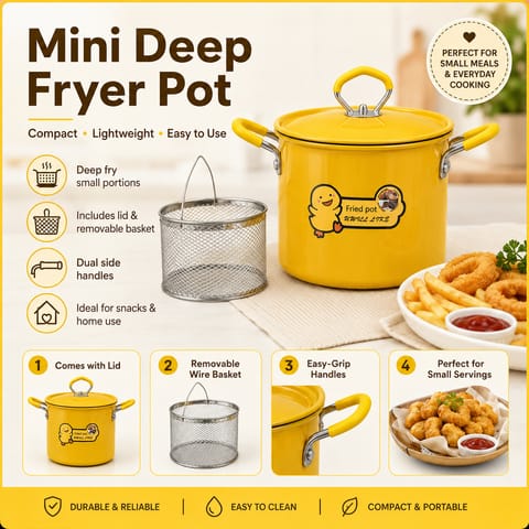 🍟 2L Stainless Steel Deep Fryer Pot | Code: 13167