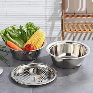 🥗 3-in-1 Multifunctional Stainless Steel Basin | Code: 12300 2