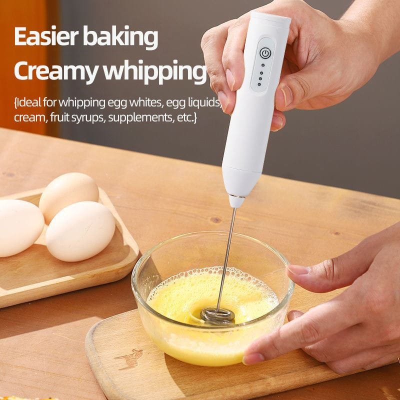 ☕ Rechargeable Coffee & Milk Frother | Code: 3523