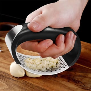 🧄 Stainless Steel Garlic Press & Mincer | Code: 3243 3
