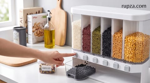 đž 6-in-1 Wall Mounted Grain & Rice Dispenser