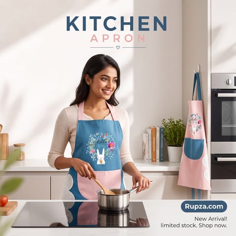 👨‍🍳 Waterproof & Oil-Resistant Kitchen Apron-Code: 8183