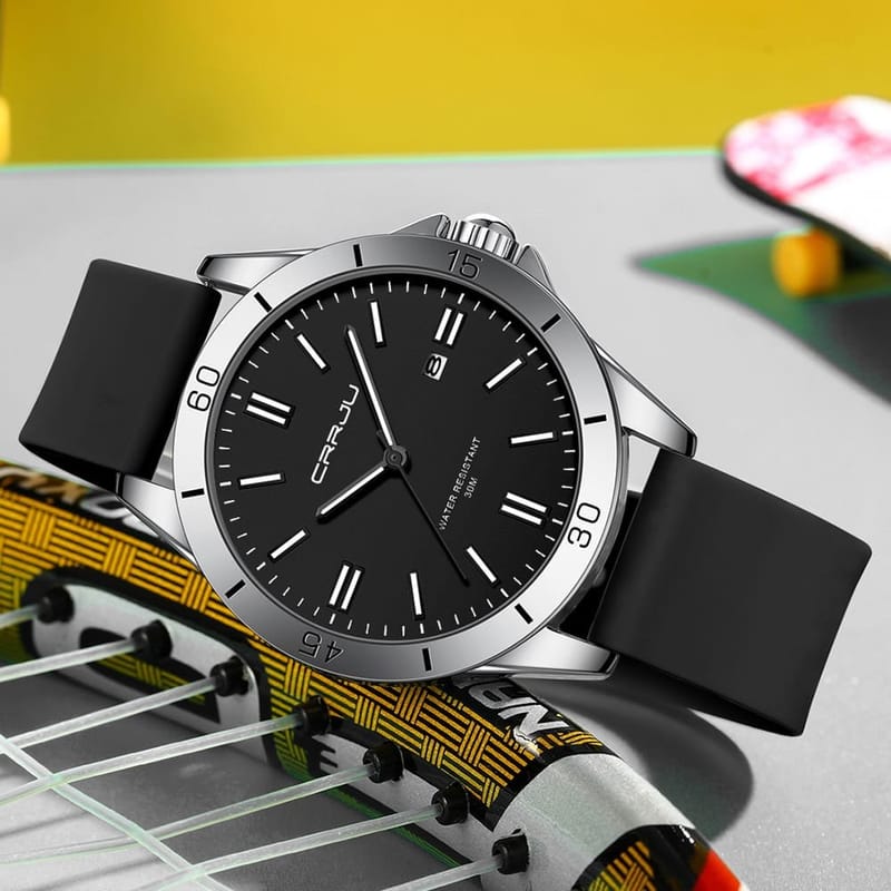 ⌚ CRRJU 5025 Men's & Ladies' Waterproof Watch-Code: 9866