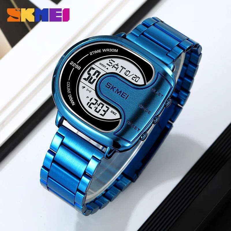 ⌚ SKMEI 2298 Digital Stainless Steel Luminous Men's Watch-Code: 12244
