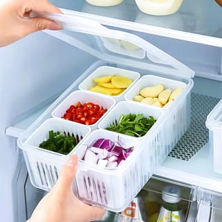 🧊 6-Grid Fridge Storage Box-Code: 8536 1