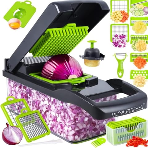 🥕 16-in-1 Multifunctional Vegetable Chopper & Mandoline Slicer-Code: 10220