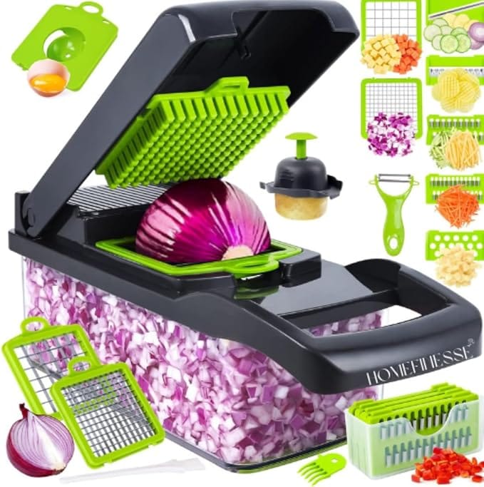 🥕 16-in-1 Multifunctional Vegetable Chopper & Mandoline Slicer-Code: 10220