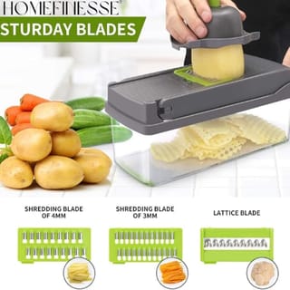 🥕 16-in-1 Multifunctional Vegetable Chopper & Mandoline Slicer-Code: 10220 2
