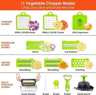 🥕 16-in-1 Multifunctional Vegetable Chopper & Mandoline Slicer-Code: 10220 4