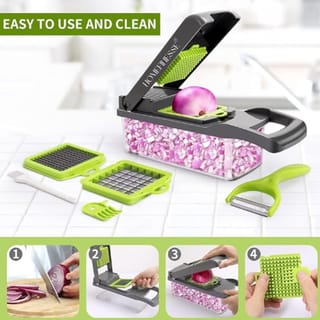 🥕 16-in-1 Multifunctional Vegetable Chopper & Mandoline Slicer-Code: 10220 3