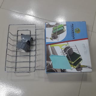 🧽 Stainless Steel Kitchen Sink Sponge Rack-Code: 7158 2