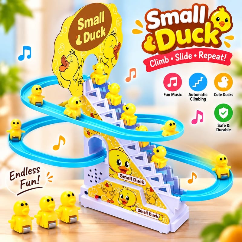 Small Duck Musical Climbing Slide Toy – হাঁসের মজার খেলনা সেট