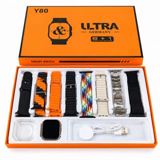 Y80 Ultra Smartwatch with 8 Straps – স্মার্ট স্টাইল, এক ঘড়িতেই 3