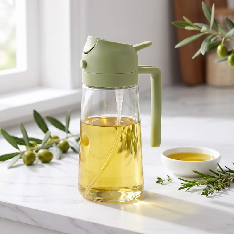 2-in-1 Oil Dispenser – Pour & Spray Bottle