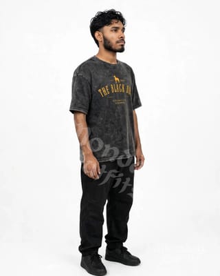 The Black Dog | Premium Acid Wash Drop Shoulder | 220+ GSM | MONDAY Outfits 3