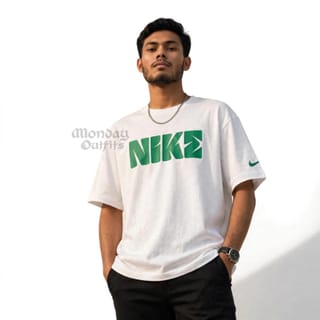 Premium Oversized Drop Shoulder NIKEE Graphic Tee 1