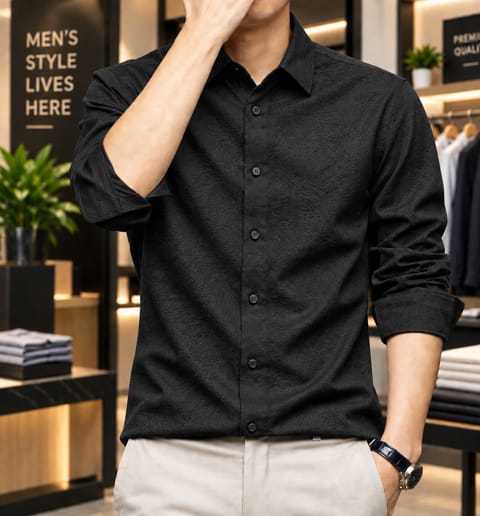 Premium Solid Stitch Full Sleeve Shirt