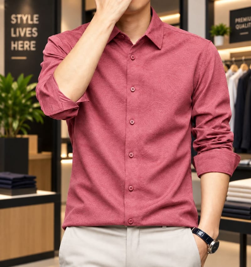 Premium Solid Stitch Full Sleeve Shirt