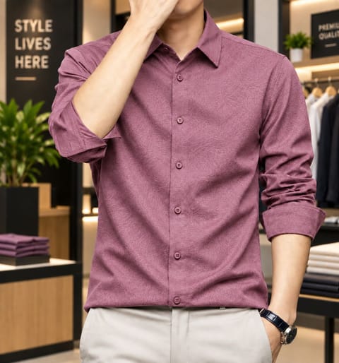Premium Solid Stitch Full Sleeve Shirt