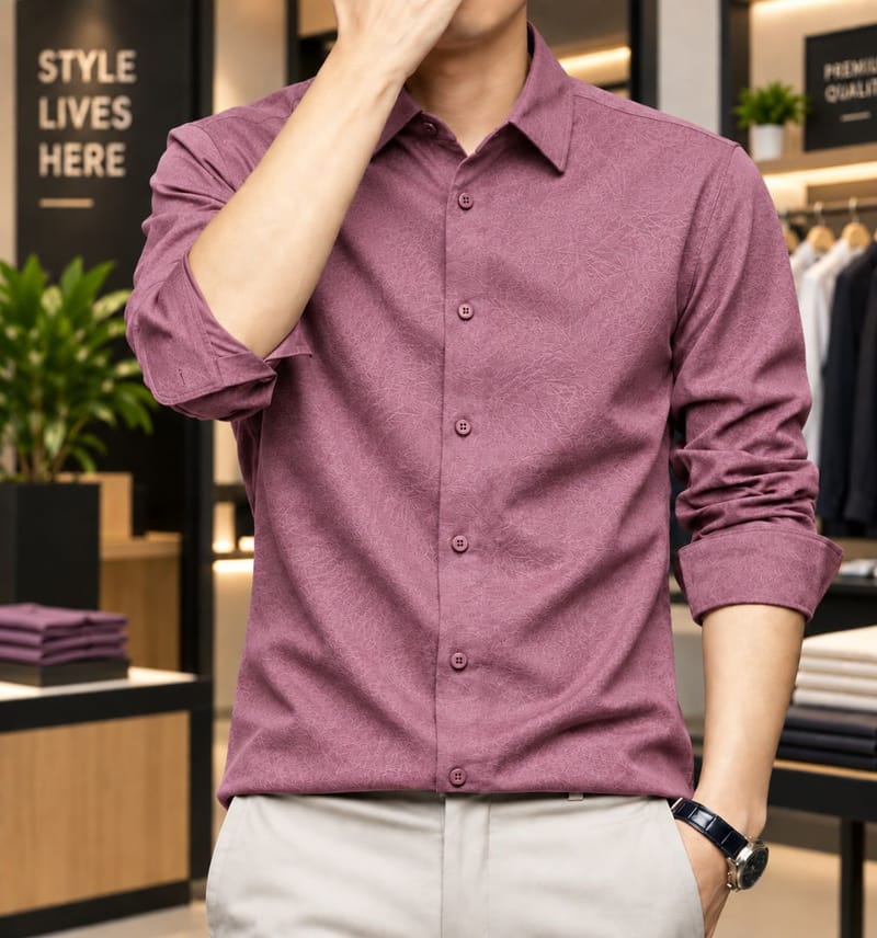 Premium Solid Stitch Full Sleeve Shirt