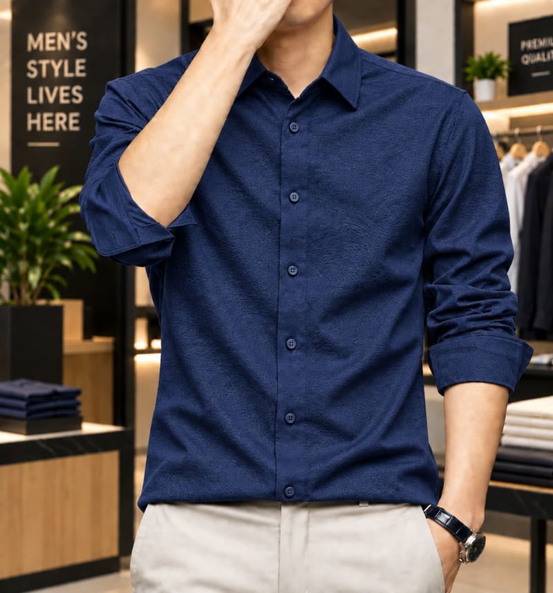 Premium Solid Stitch Full Sleeve Shirt