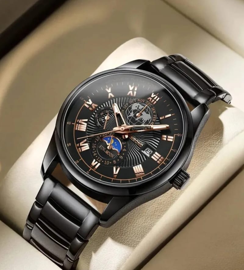 Binbon Business Belt Watch, Men's Quartz Watch