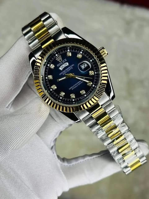 Rolex Quartz Movement Stainless Steel Analog Watch for Men
