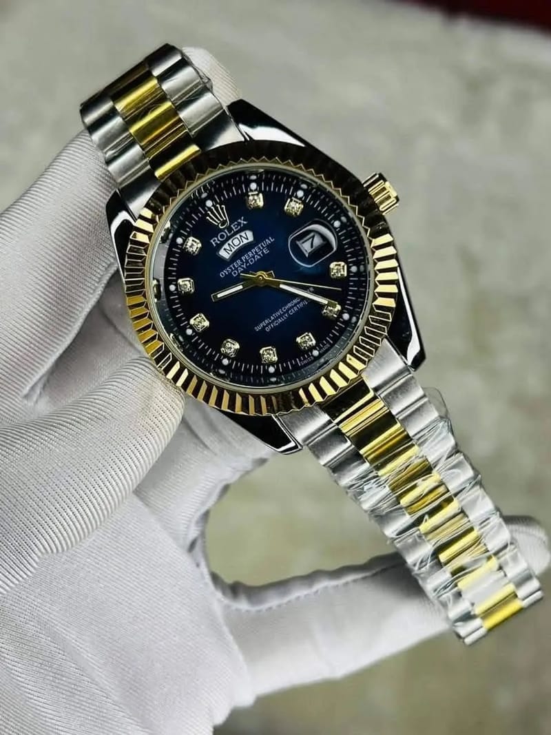 Rolex Quartz Movement Stainless Steel Analog Watch for Men