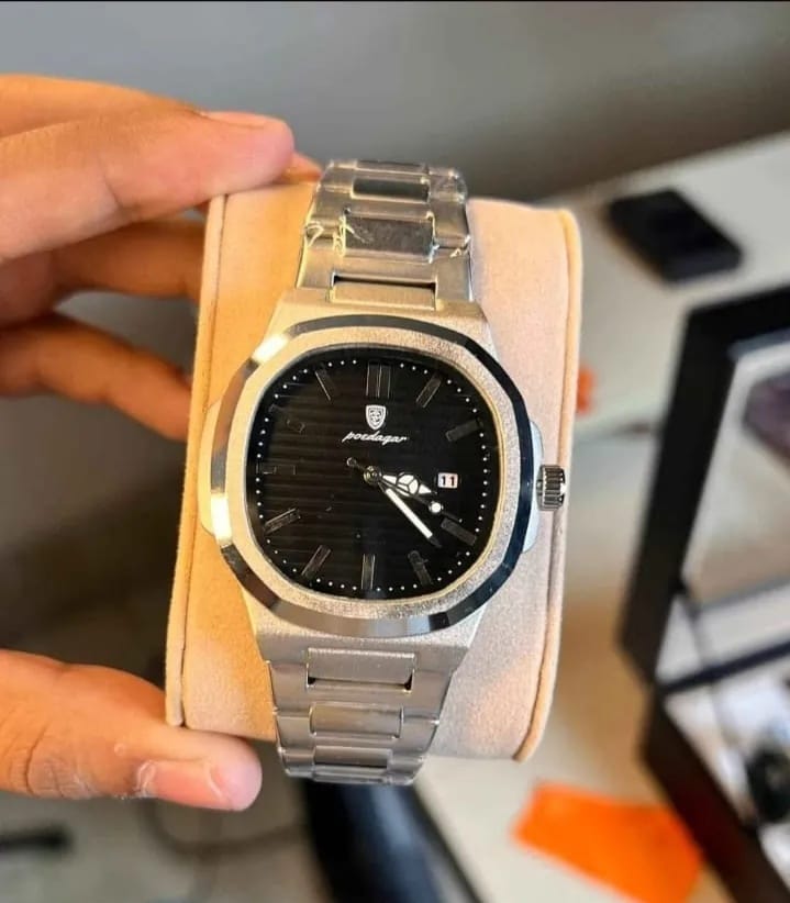Poedagar 613 Business Quartz Luxury Stainless Steel Luminous Watch for Men Watch