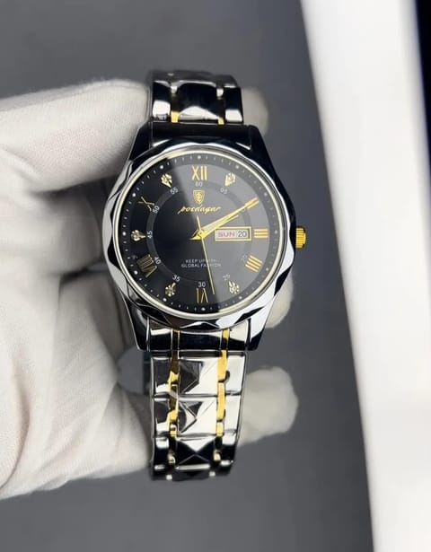NEW POEDAGAR 615 Quartz Stainless Steel Watch For Men