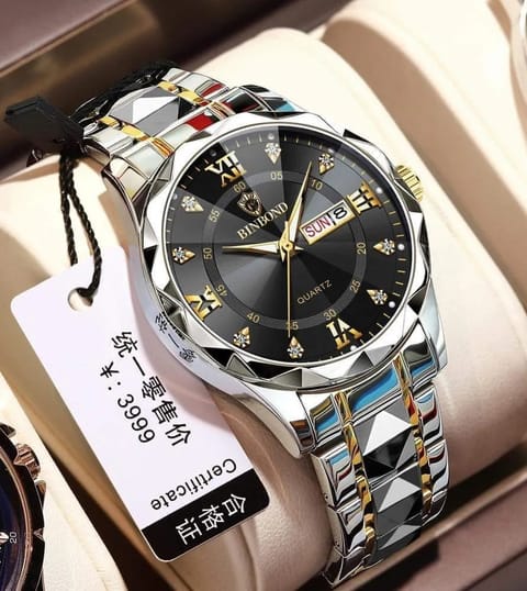 BINBOND 2521 Luxury Brand Luminous Quartz Watch For Men