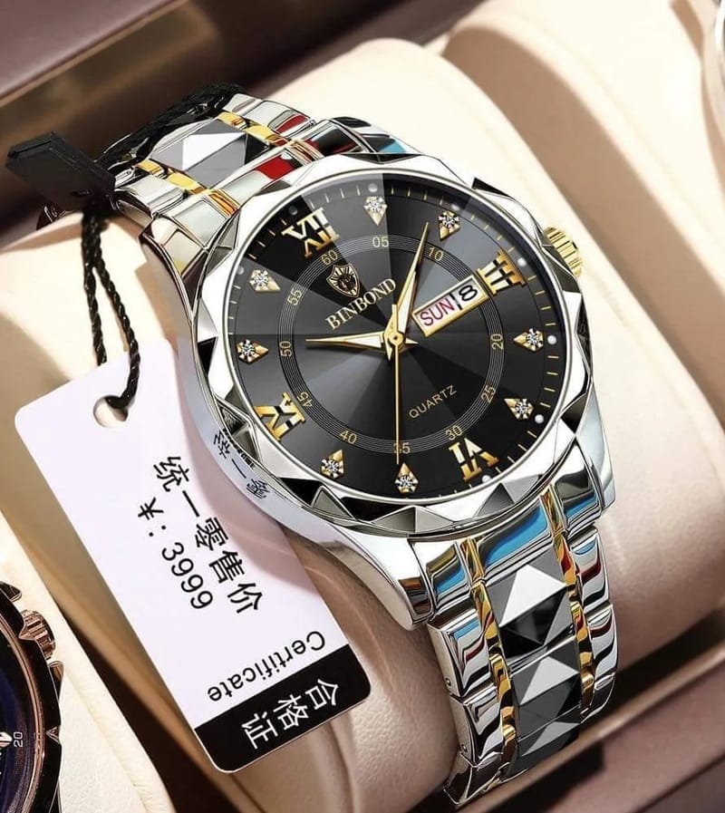 BINBOND 2521 Luxury Brand Luminous Quartz Watch For Men