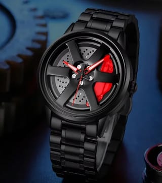 Men's Car Wheel Watch(মাঝখানে চাকা ঘুরবে 1