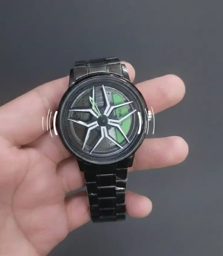 Men's Car Wheel Watch(ভিতরে চাকা ঘুরবে)