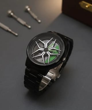 Men's Car Wheel Watch(ভিতরে চাকা ঘুরবে) 2