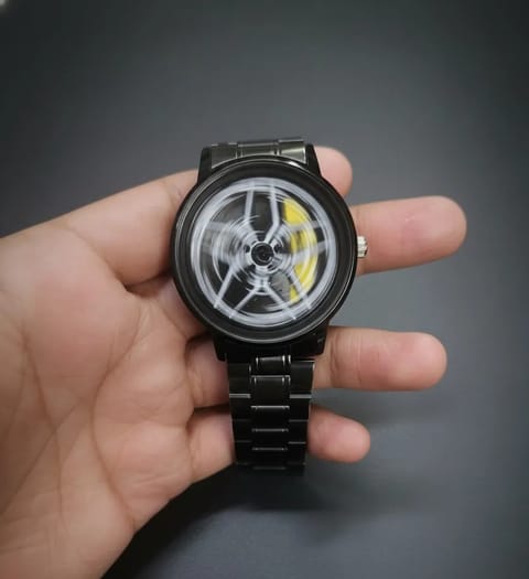 Men's Car Wheel Watch(ভিতরে চাকা ঘুরবে)