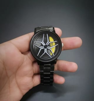 Men's Car Wheel Watch(ভিতরে চাকা ঘুরবে) 2