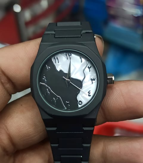 প্রিমিয়াম অ্যারাবিক ম্যাপ ডায়াল ওয়াচ