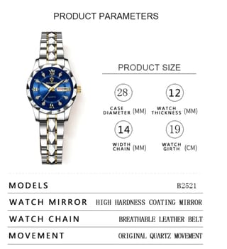 BINBOND Top Brand Luxury Fashion Business Womens Watches 30M Week Date Clock Sport Quartz Womens Wristwatch 3