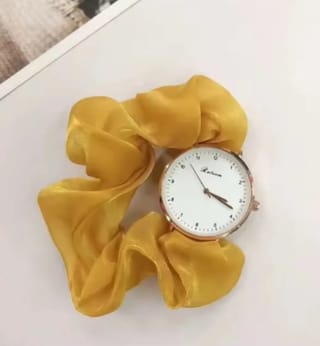 Women"s cloth belt fashion bracelet watch 2