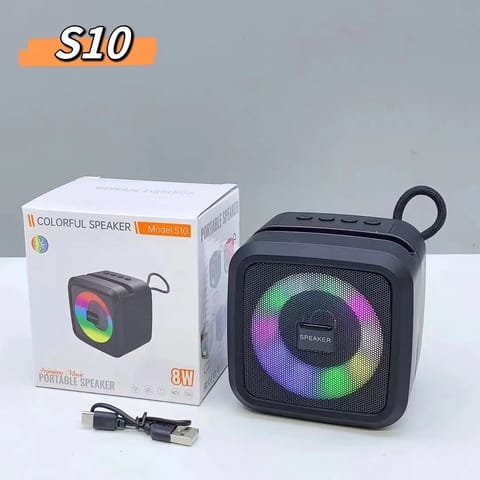 ​🎶 কালারফুল পোর্টেবল স্পিকার S10 🌈