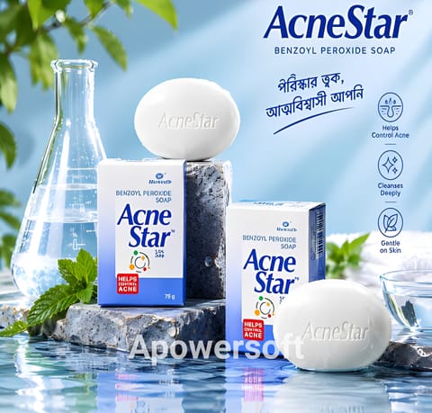 AcneStar 2.5% Benzoyl Peroxide Soap (75g) – Mankind Pharma