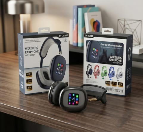P9 Digital Display Wireless Bluetooth Display Headphone