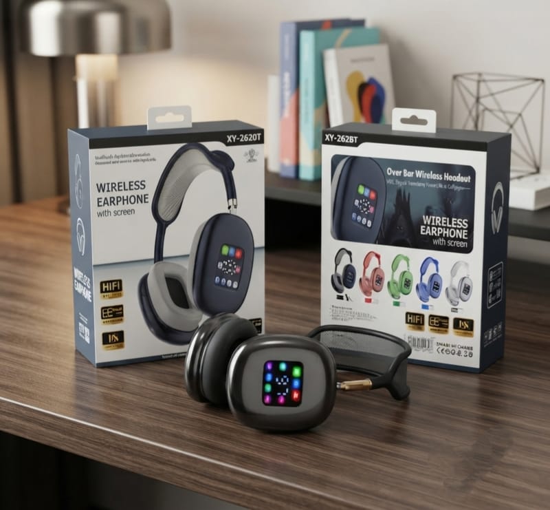 P9 Digital Display Wireless Bluetooth Display Headphone