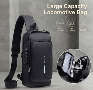 USB charging sport sling Anti-theft shoulder bag 2
