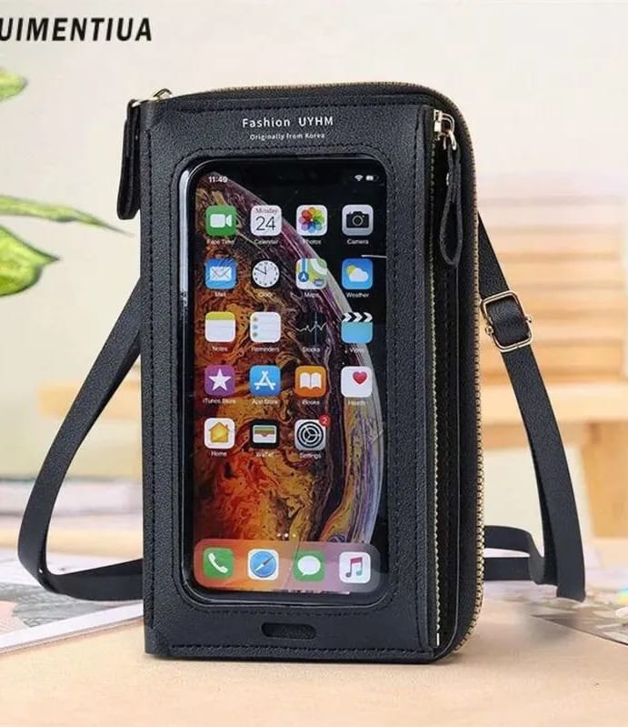 Women Bags Soft Leather Wallets Touch Screen