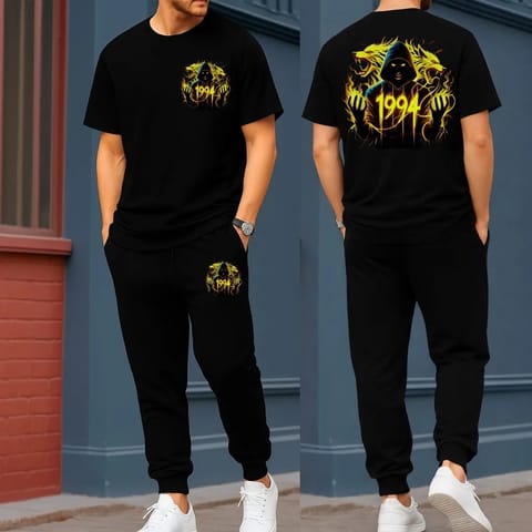 Export Quality 100% Cotton Fabrics Tshirt & Trouser Combo Set