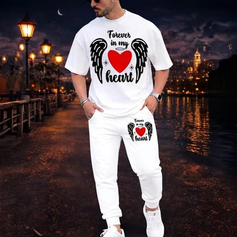 Export Quality 100% Cotton Fabrics Tshirt & Trouser Combo Set