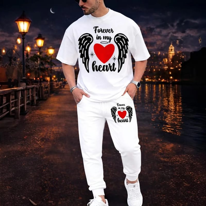 Export Quality 100% Cotton Fabrics Tshirt & Trouser Combo Set