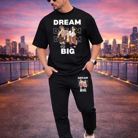 Export Quality 100% Cotton Fabrics Tshirt & Trouser Combo Set